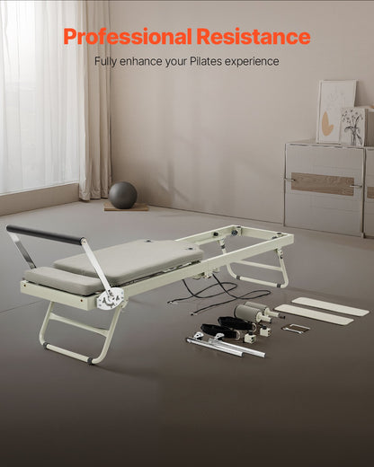 Foldable Pilates Reformer Set For Advanced Users And Beginners