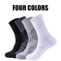 4 Pairs Compression Crew Running Socks Athletic Socks For Men With Cushion Work Hiking Basketball Sport Socks Anti-odor And Anti-slip For Running Fitness Hiking And Cycling
