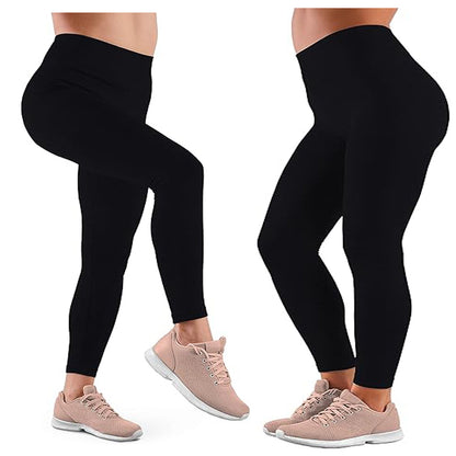 High-Waisted Fleece-Lined Yoga Leggings – Warm, Stretchy Winter Tights for Women