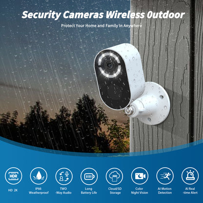 Solar Battery Security Camera | Wireless WIFI CCTV