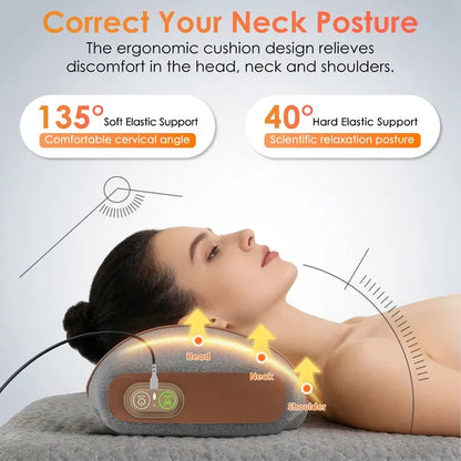 3-in-1 Neck Massager Pillow - Heating, Vibration & Air Compression