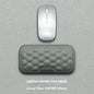 Memory Foam Mouse Wrist Rest Pad – Cloth or Leather Cover, Multiple Sizes, Black & Gray