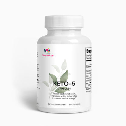 KETO 5 DIETARY SUPPLEMENT 60 CAPSULES