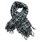 Grey Leopard Print Square Scarf - Unisex Viscose Scarf