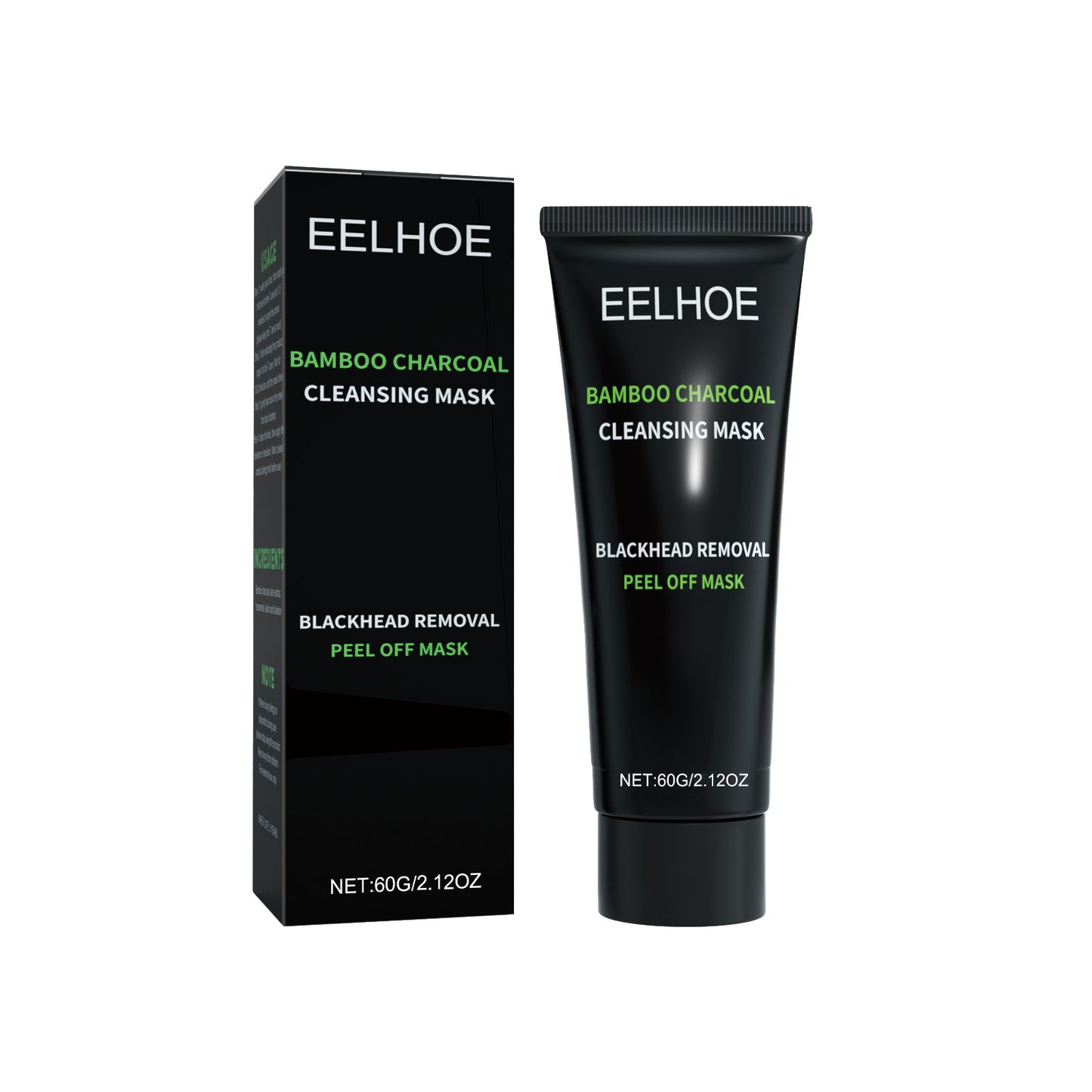 Bamboo Charcoal Blackhead Removal Peel-Off Mask - Deep Pore Cleansing & Oil Control