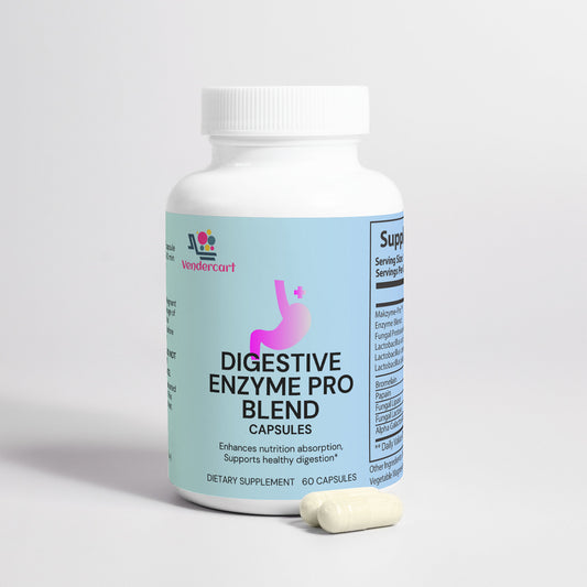 Digestive Enzyme Pro Blend for Gut Health, Digestion & Nutrient Absorption (Vegan)