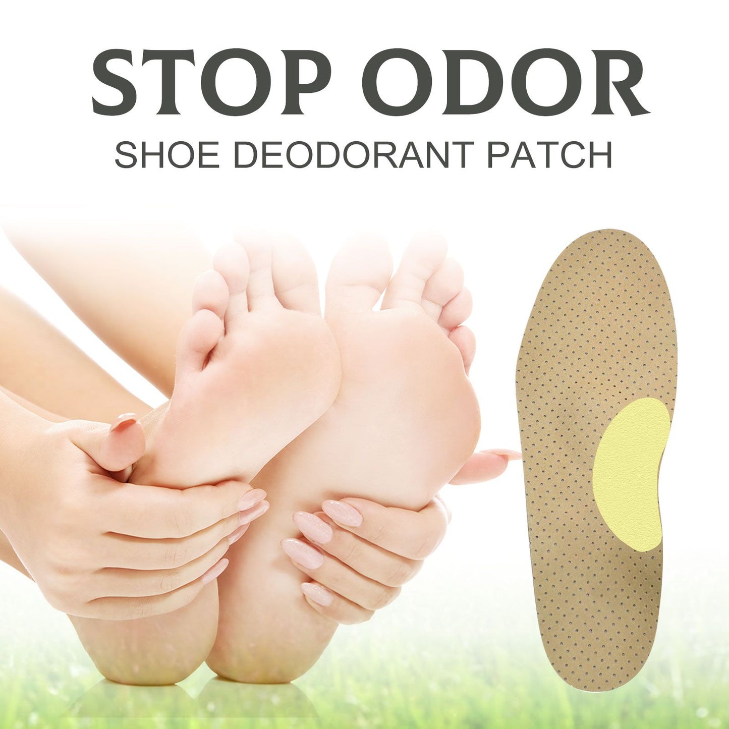 Shoe Deodorizing Stickers for Odor Control & Sweat Absorption (Lavender & Lemon Fresh)