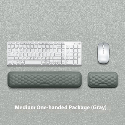Memory Foam Mouse Wrist Rest Pad – Cloth or Leather Cover, Multiple Sizes, Black & Gray