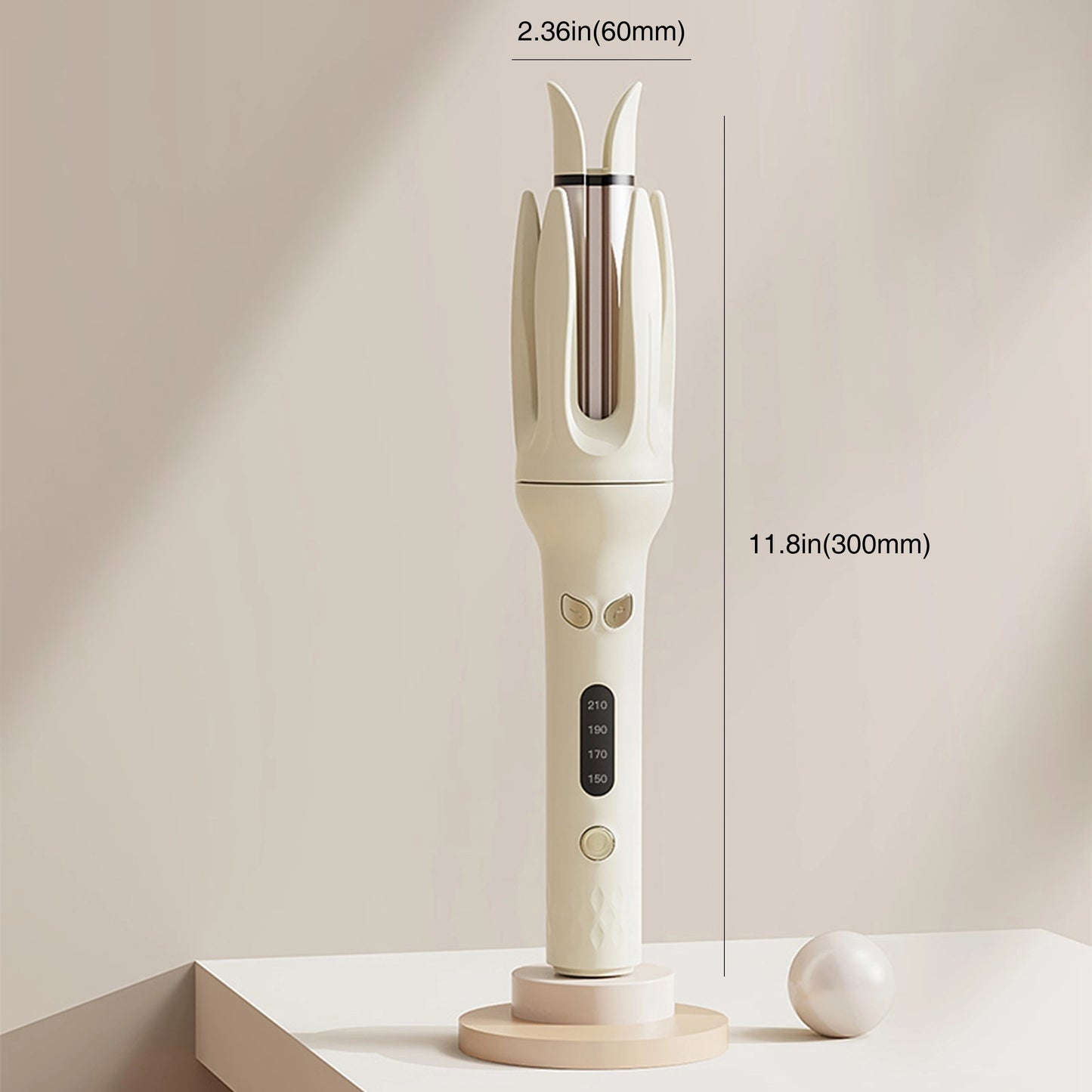 Automatic Hair Curler with Adjustable Temperature & Ceramic Barrel for Easy Styling
