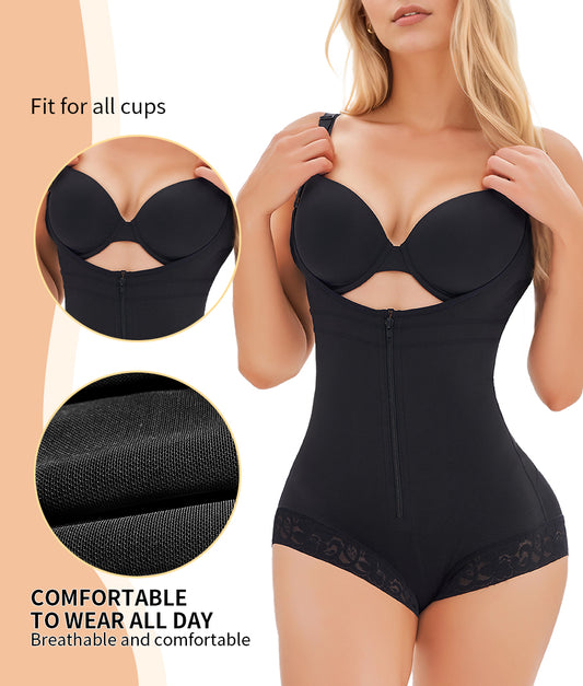 Fajas Colombianas Bodysuit Shapewear - Tummy Control with Adjustable Straps