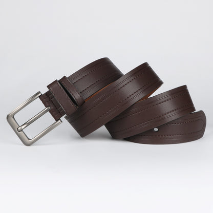 Men's Genuine Leather Belt - Classic Dress Belt for Formal & Casual Wear