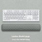 Memory Foam Mouse Wrist Rest Pad – Cloth or Leather Cover, Multiple Sizes, Black & Gray