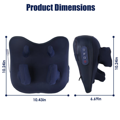 Cordless Shiatsu Neck and Shoulder Massager with Heat for Deep Tissue Pain Relief & Muscle Relaxation