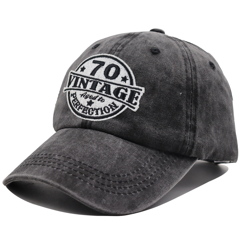 Vintage 70 Aged to Perfection Baseball Cap - Embroidered Cotton Hat