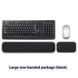 Memory Foam Mouse Wrist Rest Pad – Cloth or Leather Cover, Multiple Sizes, Black & Gray
