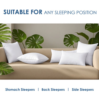 White Square Pillow Two Bubble Bags Suitable For Bed Cushions,  Sofa Cushions, Garden Cushions, Cushion Core, Breathable,  Hand Washable, OKO-100 Certified