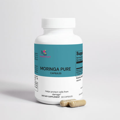 Premium Moringa Pure Dietary Supplement - 60 Vegan Capsules