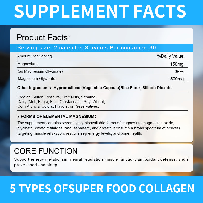 Magnesium Complex Capsules – 60 & 90 Count