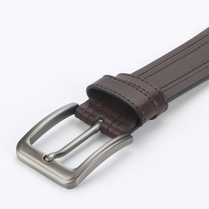 Men's Genuine Leather Belt - Classic Dress Belt for Formal & Casual Wear