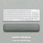 Memory Foam Mouse Wrist Rest Pad – Cloth or Leather Cover, Multiple Sizes, Black & Gray