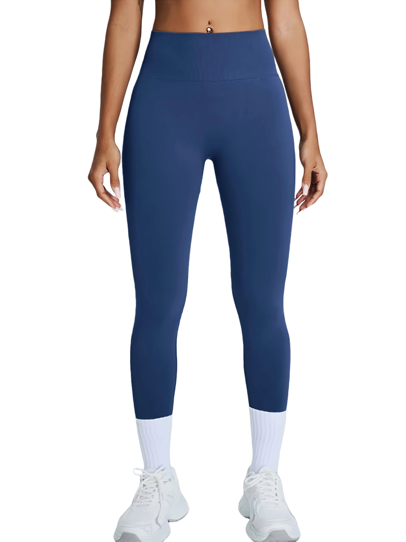 High Waisted Seamless Leggings - Butt Lifting & Tummy Control Yoga Pants, Non-See Through With Soft Compression, Solid Color Activewear