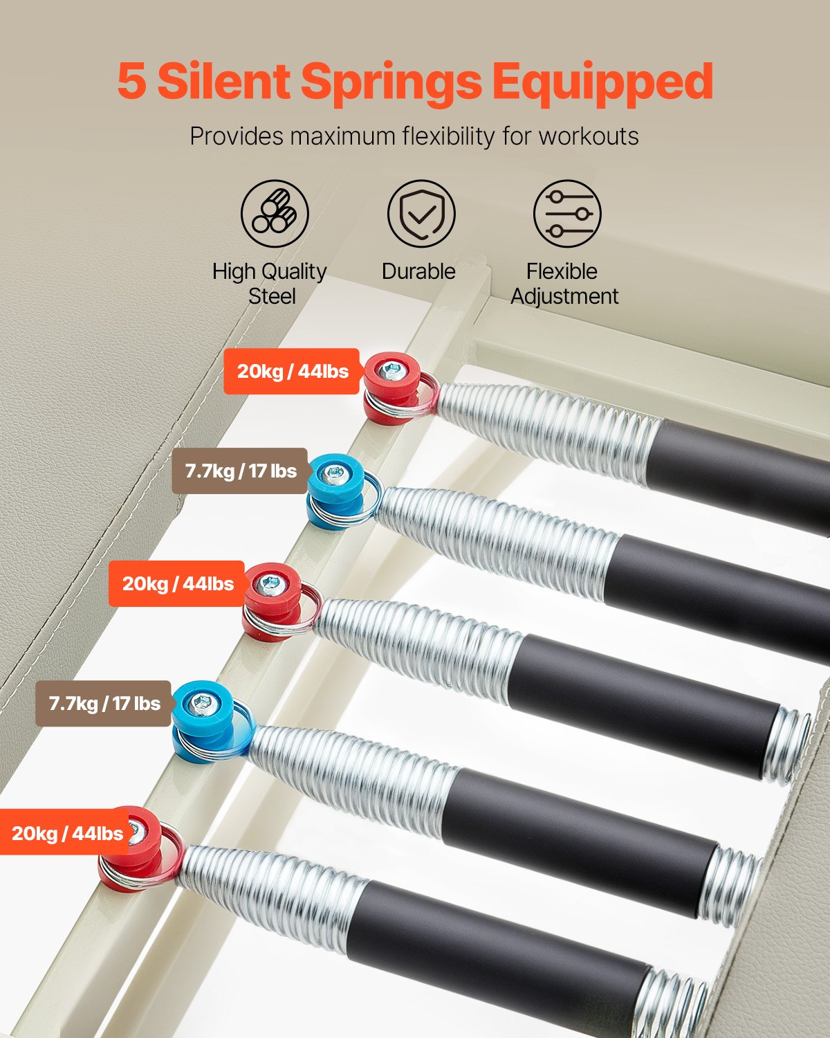 Foldable Pilates Reformer Set For Advanced Users And Beginners