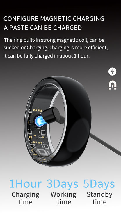 Smart Ring Health Tracker R100 Black