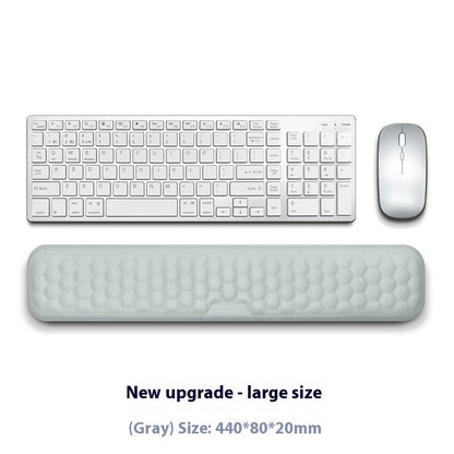 Memory Foam Mouse Wrist Rest Pad – Cloth or Leather Cover, Multiple Sizes, Black & Gray
