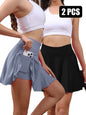 Women's Athletic Tennis Skirt - Quick-Dry Sports Skort with Pockets