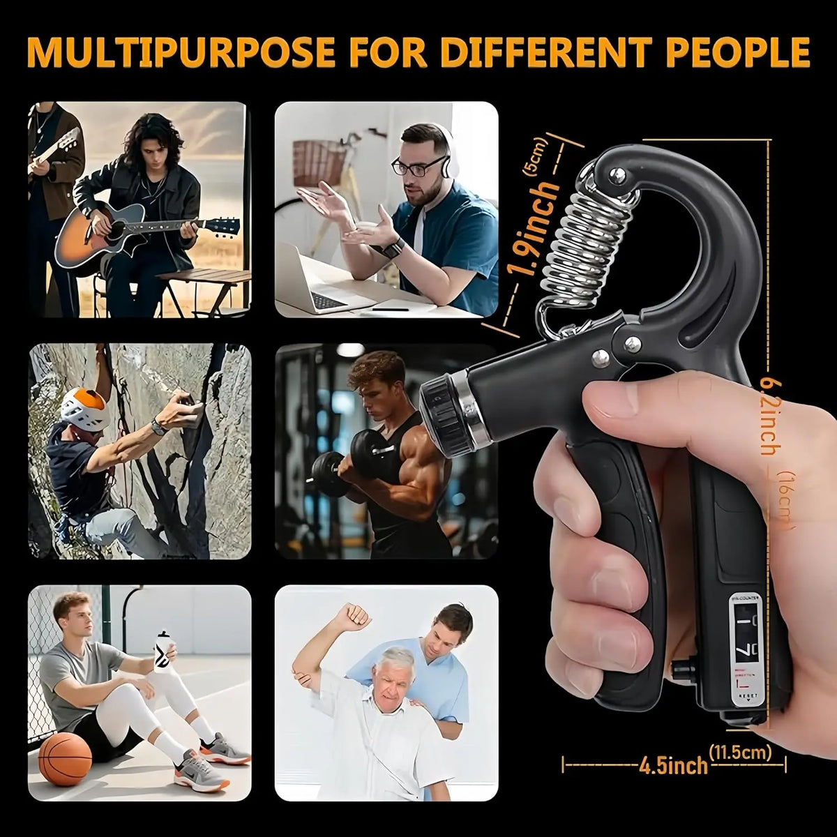 Hand Grip Trainer for Hand & Forearm Strength