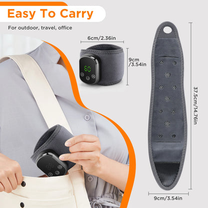 Heated Wrist Massager Wrap with Vibration & Type-C