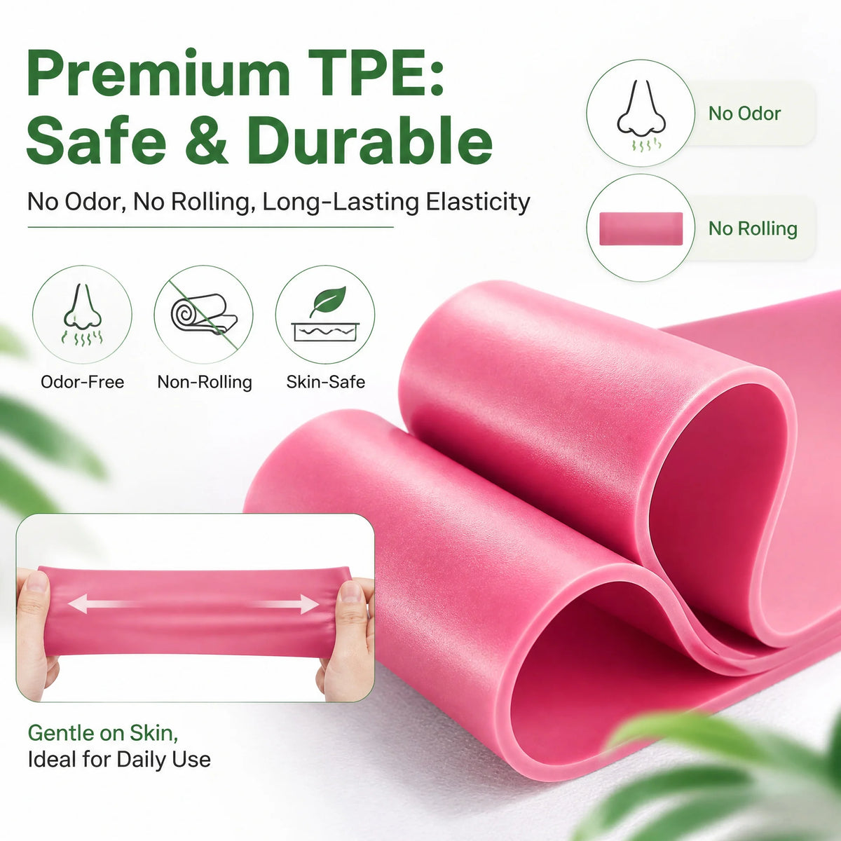 5-Level TPE Resistance Bands Set for Legs & Glutes