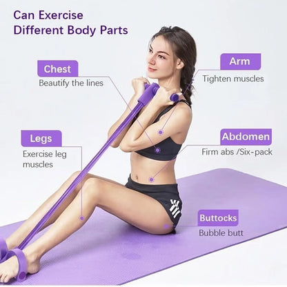 Yoga Pedal Resistance Band for Pilates & Home Workouts
