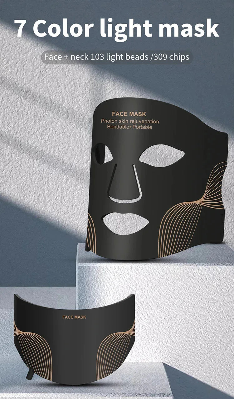 LED Face Mask, 460/660/850 nm Light Device