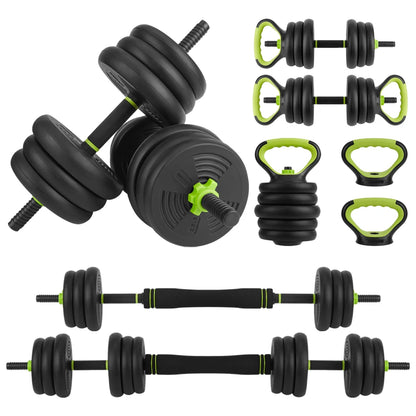 44/66/88 lb 4-in-1 Adjustable Dumbbell Set with Connector