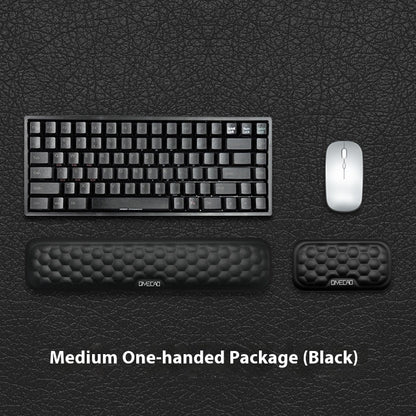 Memory Foam Mouse Wrist Rest Pad – Cloth or Leather Cover, Multiple Sizes, Black & Gray