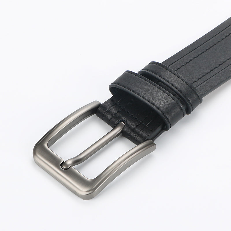 Men's Genuine Leather Belt - Classic Dress Belt for Formal & Casual Wear