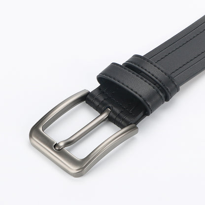 Men's Genuine Leather Belt - Classic Dress Belt for Formal & Casual Wear