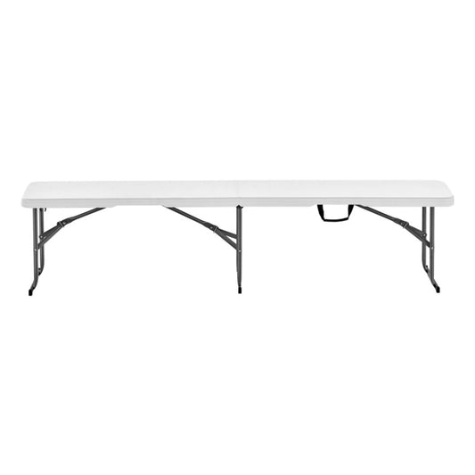 6FT Folding Plastic Bench Portable Outdoor Seating for Picnic, Camping & Events