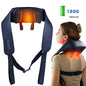 Cordless Shiatsu Neck & Back Massager with Heat | 6 Massage Heads | 2 Modes & Intensity Levels