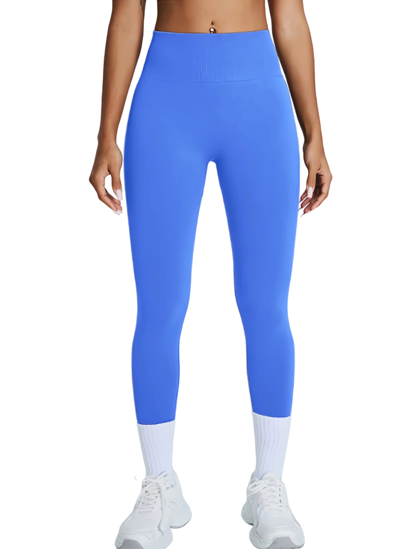 High Waisted Seamless Leggings - Butt Lifting & Tummy Control Yoga Pants, Non-See Through With Soft Compression, Solid Color Activewear