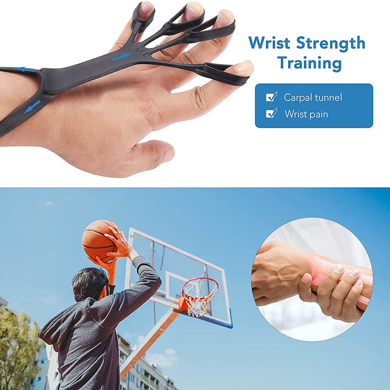 Silicone Finger Stretcher & Hand Grip Trainer – 3 Resistance Levels for Rehabilitation