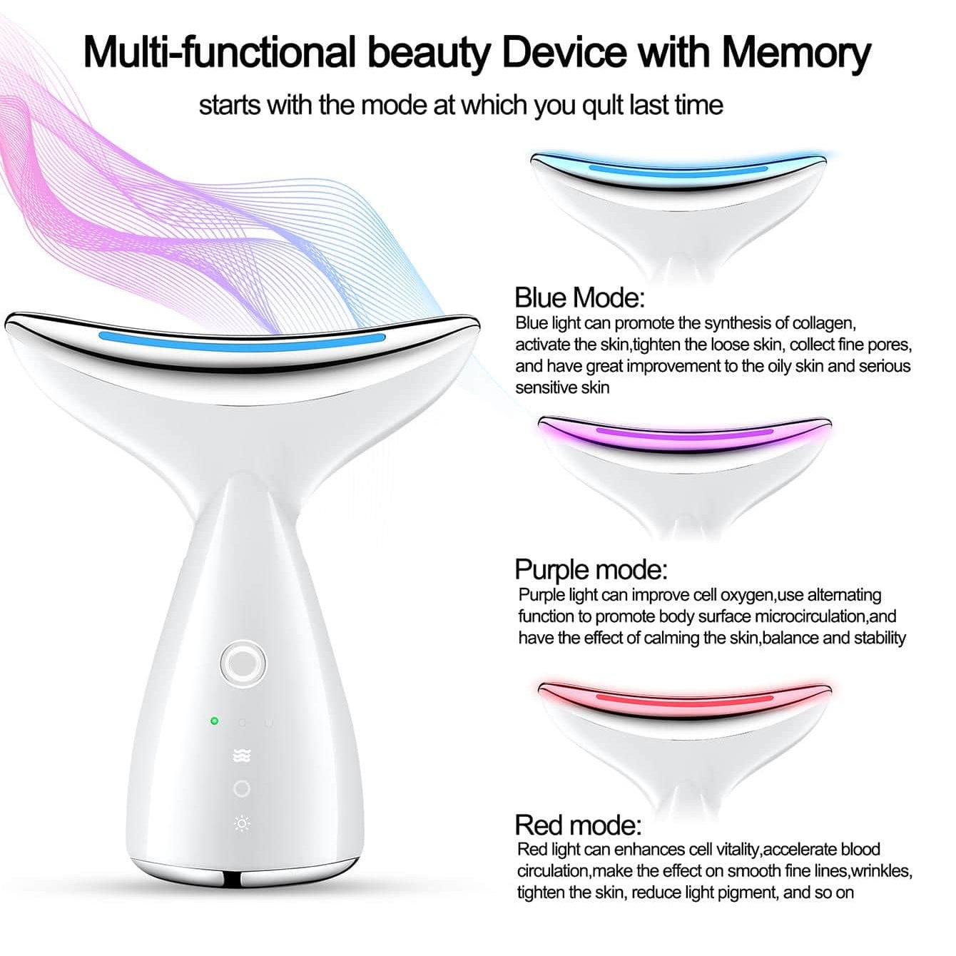 Face & Neck Massager for Skin Tightening, Anti-Aging & Facial Lifting Device