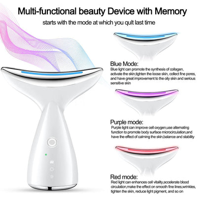Face & Neck Massager for Skin Tightening, Anti-Aging & Facial Lifting Device