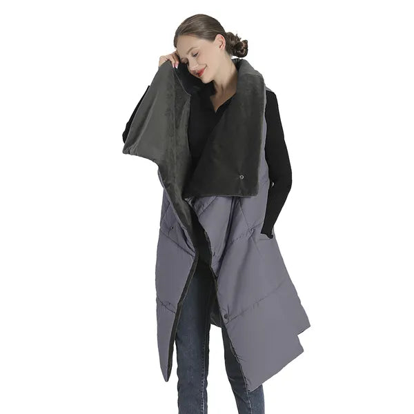 USB Heated Blanket Poncho with 3 Heat Levels for Home, Office & Relaxation