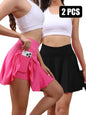 Women's Athletic Tennis Skirt - Quick-Dry Sports Skort with Pockets