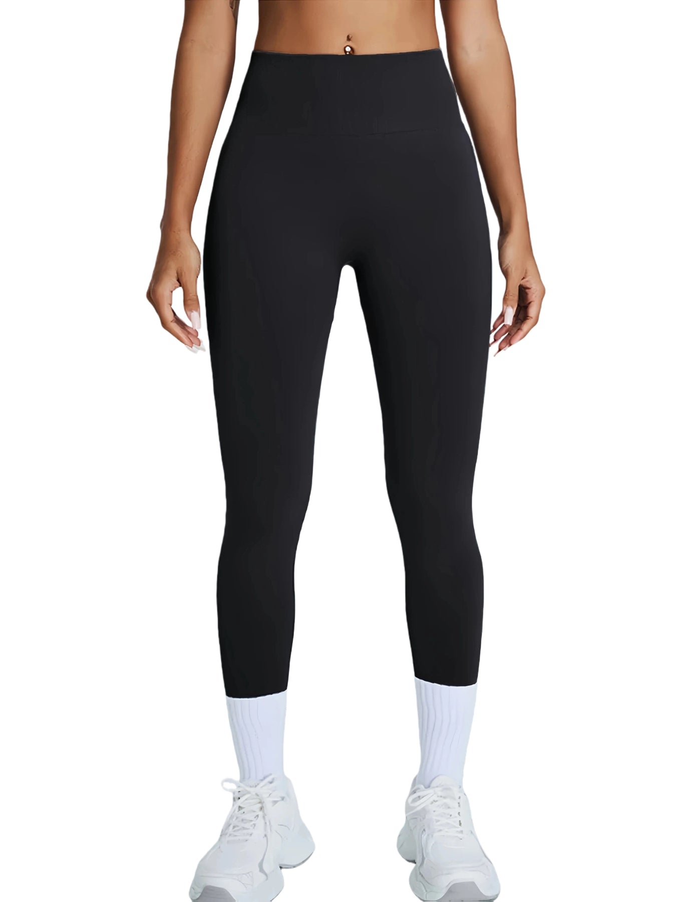 High Waisted Seamless Leggings - Butt Lifting & Tummy Control Yoga Pants, Non-See Through With Soft Compression, Solid Color Activewear