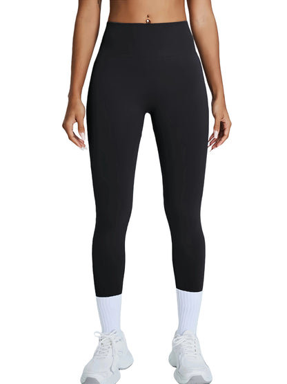 High Waisted Seamless Leggings - Butt Lifting & Tummy Control Yoga Pants, Non-See Through With Soft Compression, Solid Color Activewear