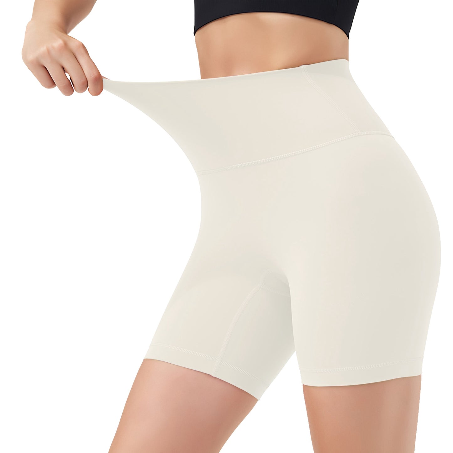 Women's High-Waist Biker Shorts – 6.3" Inseam | Tummy Control, No Front Seam