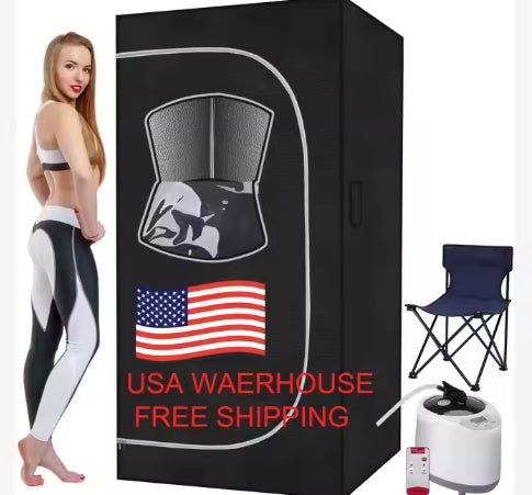 Portable Steam Full-Body Sauna Tent With 2.6L Steamer